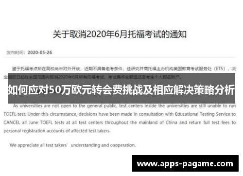 如何应对50万欧元转会费挑战及相应解决策略分析 如何应对50万欧元转会费挑战及相应解决策略分析